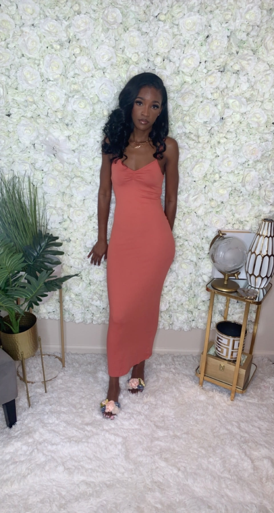 Peaches please maxi dress